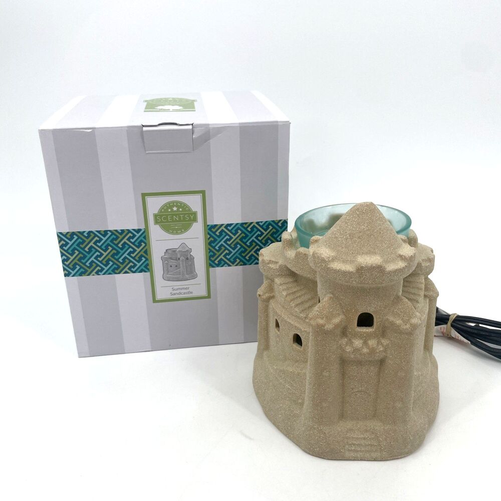 Scentsy Summer Sandcastle Warmer Full Size Retired 42201 Light Original Box